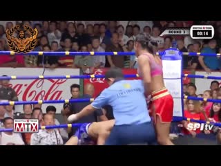 girl vs men muay thai thai boxing