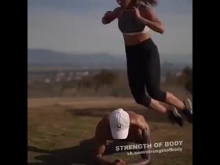 couple workout with a girl